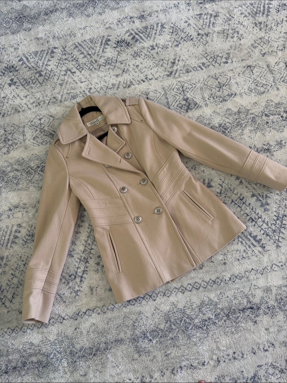 Kenneth Cole Women's BeigePeacoat Jacket